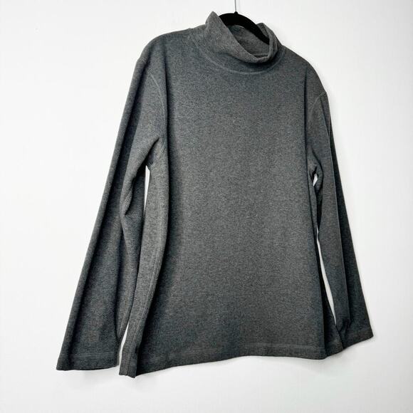 Lady White Co Polar Fleece Mock Neck Sweater Grey Size 40 US Large - Picture 3 of 8
